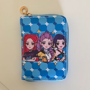 ☀️K-pop Blue Zip-around Wallet